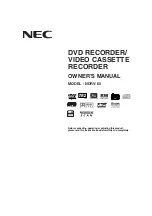 NEC NDRV-60 Manual preview