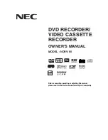 NEC NDRV-60 Owner'S Manual preview