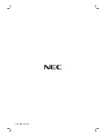 Preview for 39 page of NEC NDT-42 Owner'S Manual