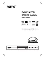 Preview for 1 page of NEC NDV-24 Owner'S Manual