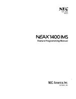 NEC NEAX 1400 IMS User Manual предпросмотр