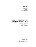 NEC NEAX 2000 IVS User Manual preview