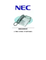 Предварительный просмотр 1 страницы NEC NEAX 2000IVS2 User Manual