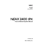 Предварительный просмотр 1 страницы NEC NEAX 2400 IPX Manual