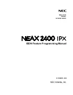 NEC NEAX 2400 IPX Programming Manual preview