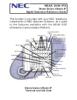 NEC NEAX 2400 IPX Reference Manual preview