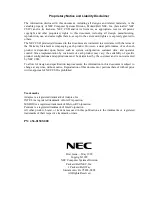 Preview for 4 page of NEC NEAX Express User Manual