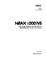 NEC NEAX2000 IVS Series System Manual preview