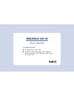 NEC NEAXMail AD-40 User Manual предпросмотр