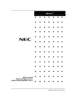 Preview for 1 page of NEC NEC Express5800 Series Manual