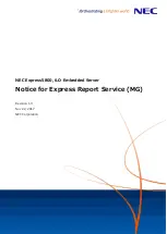 Preview for 1 page of NEC NEC Express5800 Series Notice