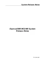 Предварительный просмотр 1 страницы NEC NEC Express5800 Series Release Note
