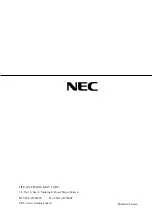 Preview for 47 page of NEC NEC-FA150ATUA Service Manual