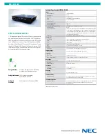 Предварительный просмотр 2 страницы NEC NEC L51W LED Technical Specification