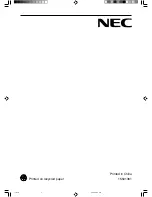 Preview for 120 page of NEC NEC MultiSync LCD1860NX  LCD1860NX LCD1860NX User Manual