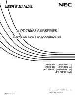 Предварительный просмотр 1 страницы NEC NEC PD78081(A) User Manual