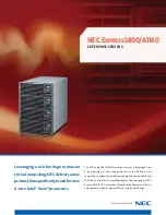 Предварительный просмотр 1 страницы NEC NECCare Platinum Express5800/A1160 Brochure & Specs