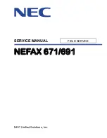NEC NEFAX - 691 B/W Laser Service Manual preview