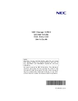 Preview for 1 page of NEC NF2900-SR40E User Manual