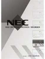 Preview for 1 page of NEC NHD-3000PVR User Manual