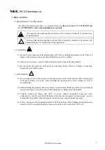 Preview for 2 page of NEC NL10276BC13-01C Replacement Manual