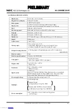 Preview for 5 page of NEC NL12880BC20-05 Preliminary Data Sheet