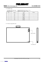 Preview for 13 page of NEC NL12880BC20-05 Preliminary Data Sheet