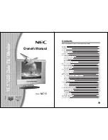 Предварительный просмотр 1 страницы NEC NLT-15 Owner'S Manual