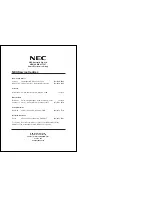 Preview for 14 page of NEC NLT-15 Owner'S Manual