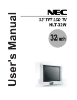 NEC NLT-32W User Manual preview