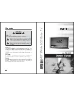 NEC NLT-40W Owner'S Manual preview