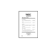 Preview for 14 page of NEC NLT-40W Owner'S Manual