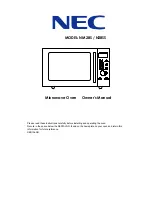 NEC NM28S Owner'S Manual preview