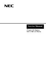 NEC NMV 1700V Service Manual preview