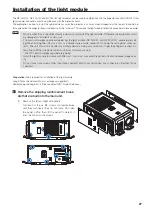 Предварительный просмотр 27 страницы NEC NP-02HD Installation Manual