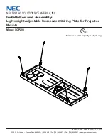 NEC NP-M260W Installation And Assembly Manual preview