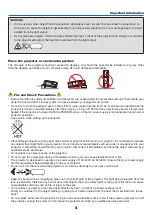 Предварительный просмотр 5 страницы NEC NP-M271X User Manual