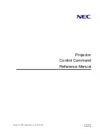 NEC NP-M282X Reference Manual preview