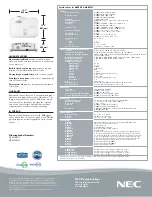 Preview for 4 page of NEC NP-M300WS Specifications