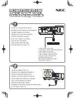 NEC NP-P350W Quick Setup Manual preview