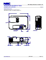 Предварительный просмотр 3 страницы NEC NP-P350X Installation Manual