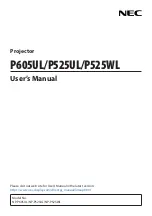 NEC NP-P525UL User Manual предпросмотр