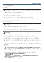 Preview for 14 page of NEC NP-PA1004UL-W User Manual