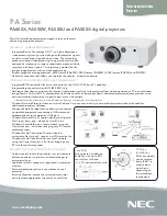 Preview for 1 page of NEC NP-PA500U Specification