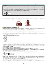 Предварительный просмотр 5 страницы NEC NP-PA550W User Manual