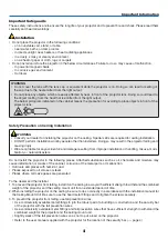 Preview for 5 page of NEC NP-PA703UL User Manual