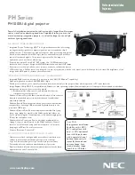 Предварительный просмотр 1 страницы NEC NP-PH1000U Specification