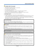 Preview for 6 page of NEC NP-U250X User Manual