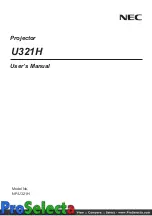 NEC NP-U321H User Manual preview