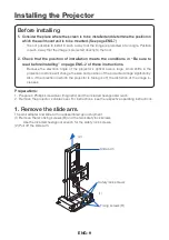 Предварительный просмотр 10 страницы NEC NP-UM330W Series Installation And Adjustment Manual